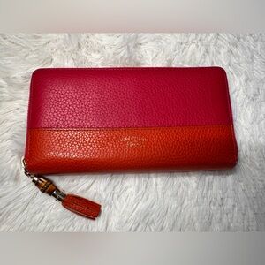 Gucci Bamboo Two Tone Zippy Wallet